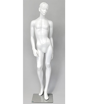 紳士フレキシブルマネキン（ウレタン可動式）SM0531 ベージュ