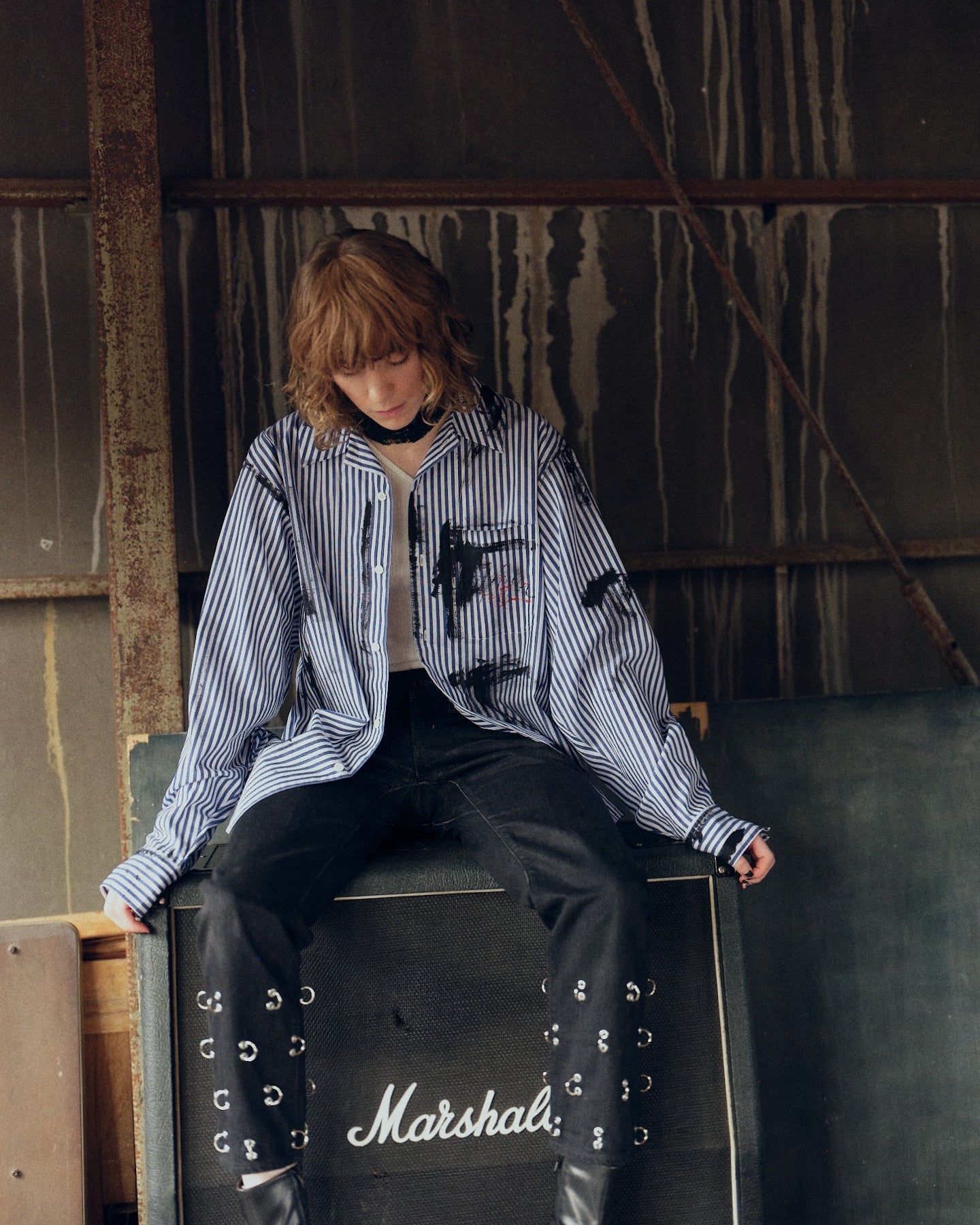 ART PAINT SHIRT【BLUE】 – ADDIXY