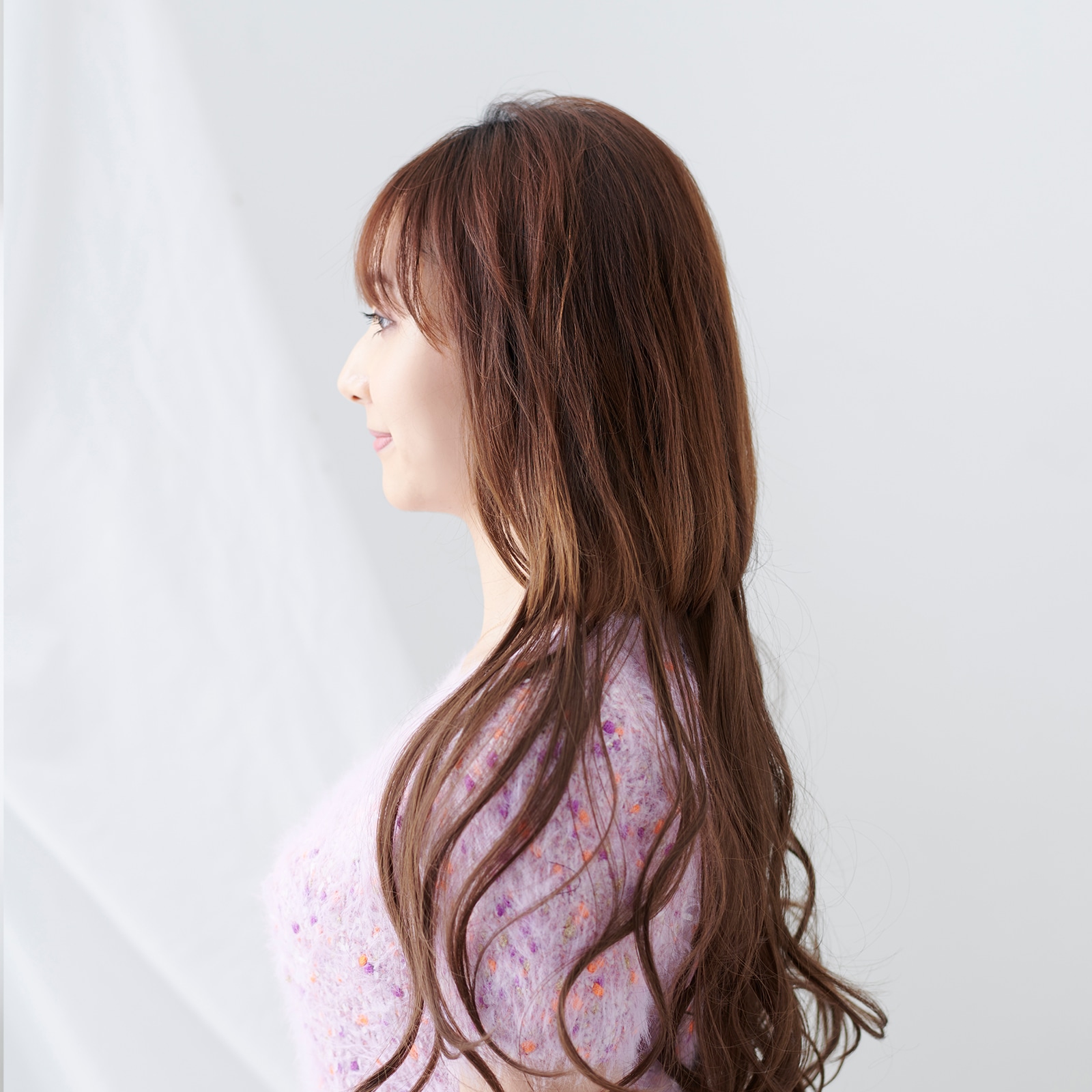 襟足ウイッグ】 NAVANA ナチュラルカールロング [ハニーブラウン