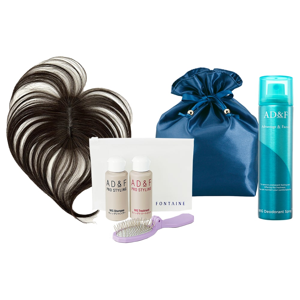 部分ウィッグ】ナチュラル［イエローブラウン］プチリタッチはじめて