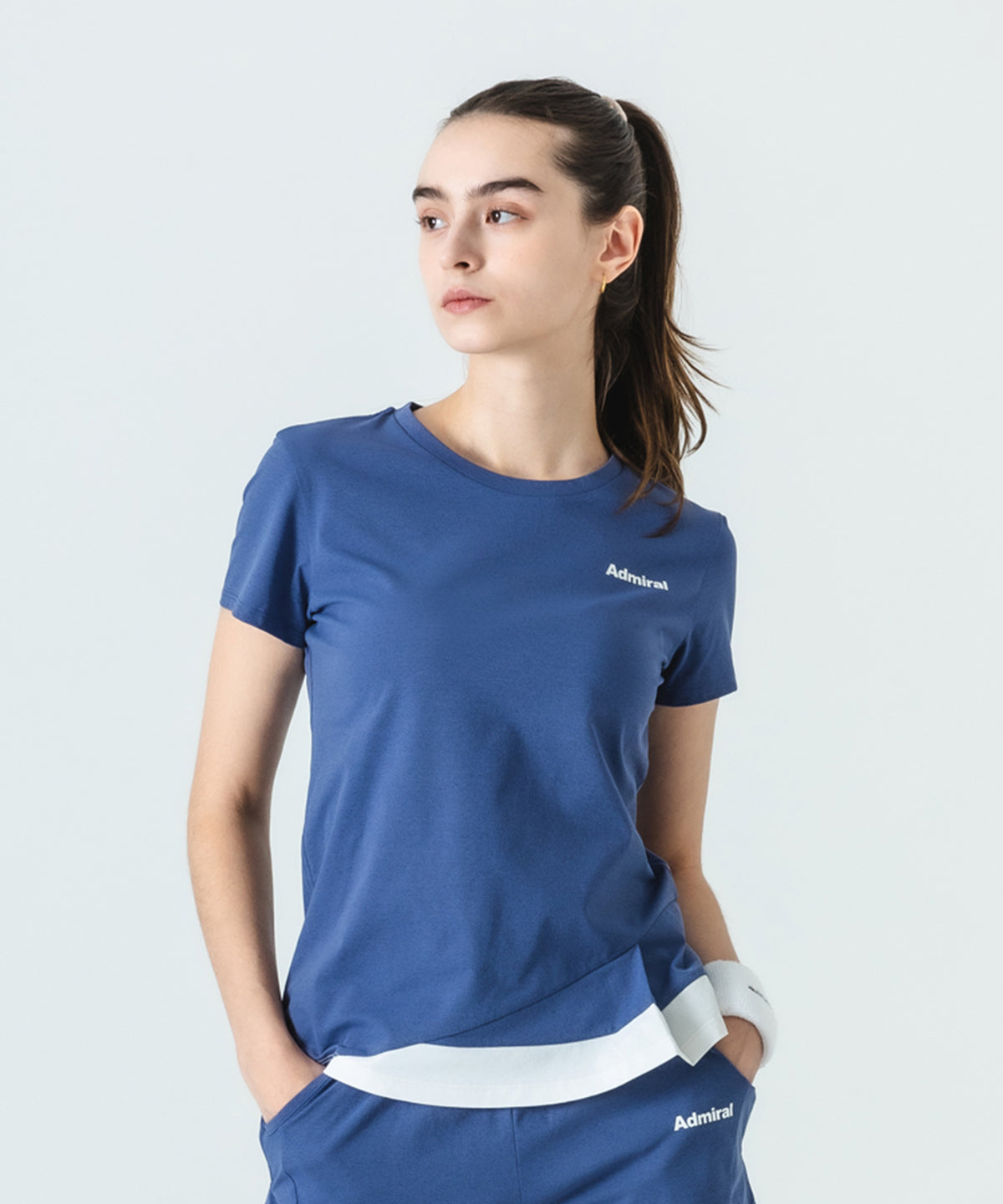 Admiral テニスウェア Lサイズ ネイビー/ホワイト Admiral テニス