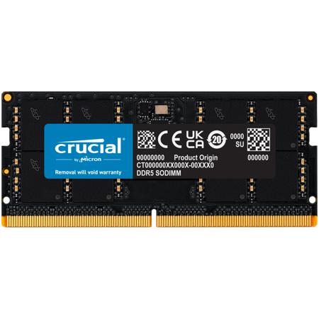 Crucial 16GB DDR5 5600MHz CL46 SODIMM Memory Module CT16G56C46S5