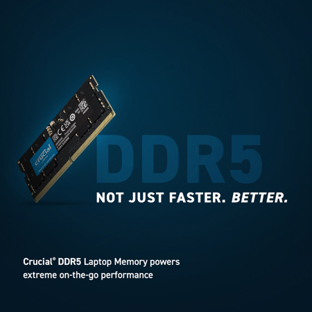 Crucial 16GB DDR5 5600MHz CL46 SODIMM Memory Module CT16G56C46S5