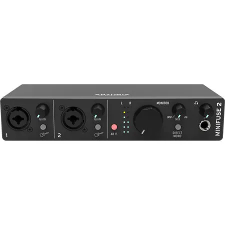 Arturia MiniFuse 2 Portable 2x2 USB Type-C Audio/MIDI Interface