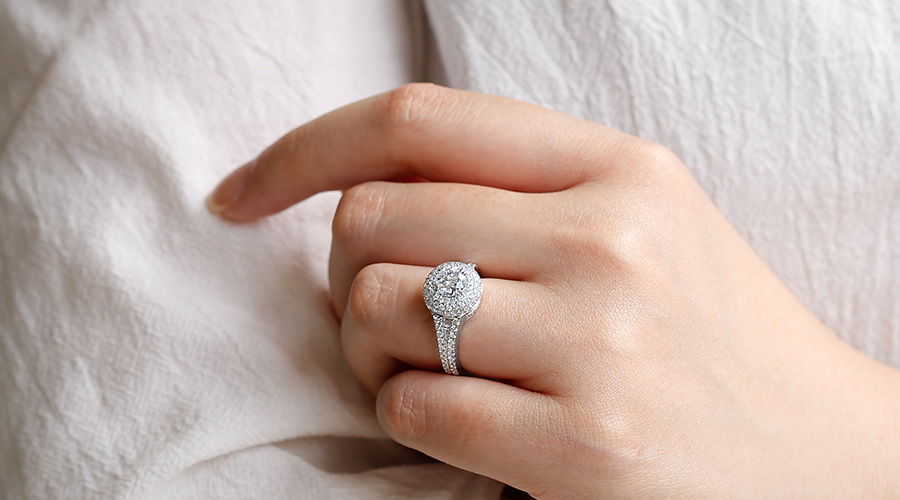 ダイヤモンド リング 1.03ct D IF 3EX 脇石1.15ct(Total) プラチナ GIA