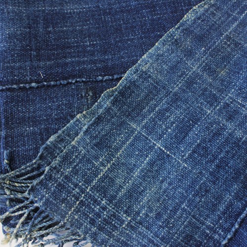 アフリカンスクエアー / 藍染布 古布 大