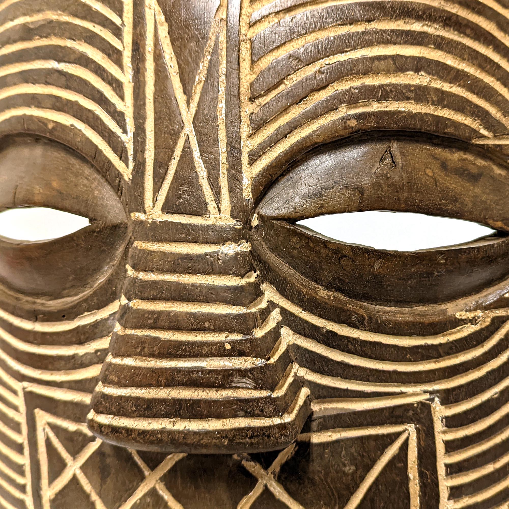 ソンゲ族マスク 46cm アフリカンアート 仮面 （n010-22） - アフリカ