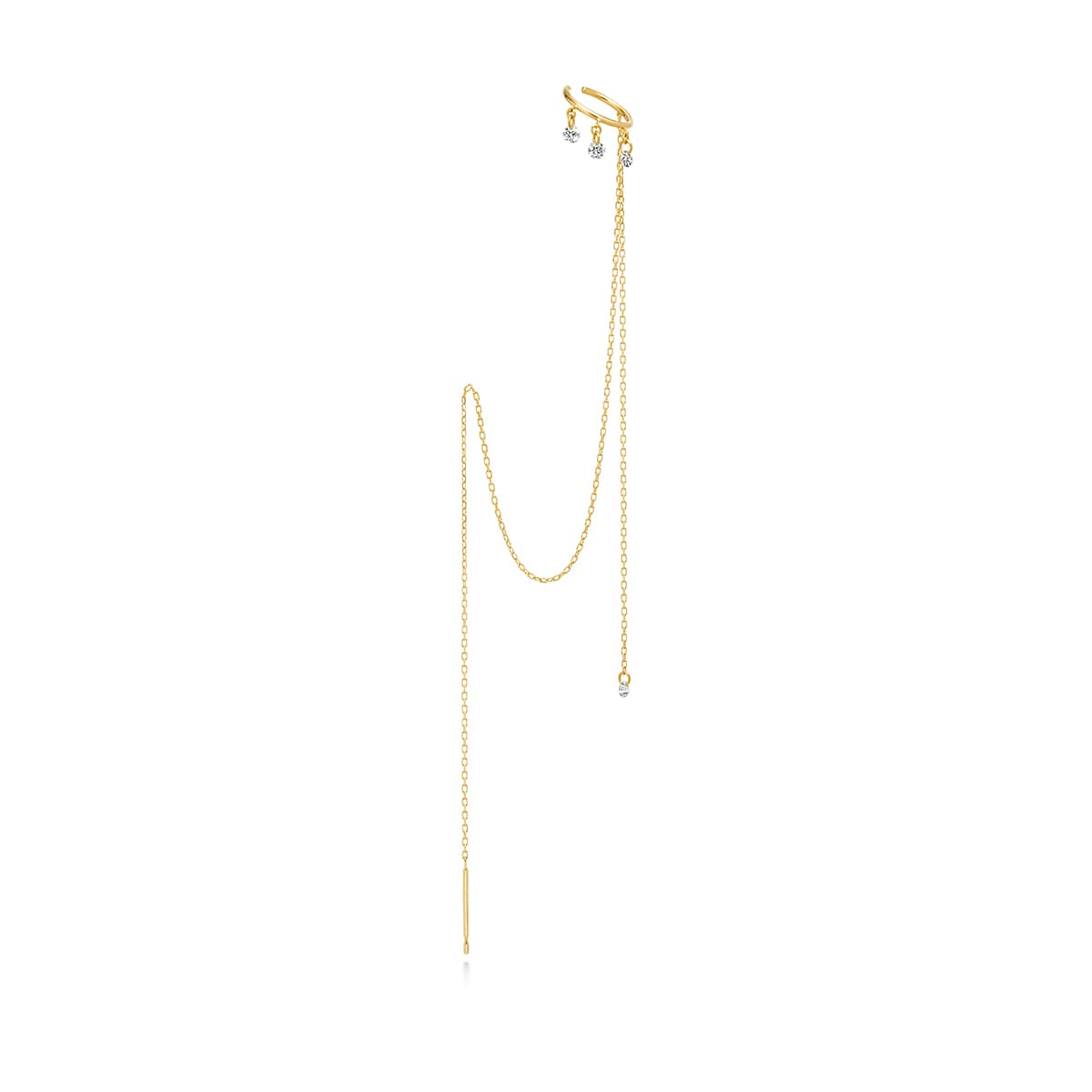 ビンドゥチェーンダイヤモンド ピアス | AHKAH / アーカー | 【公式