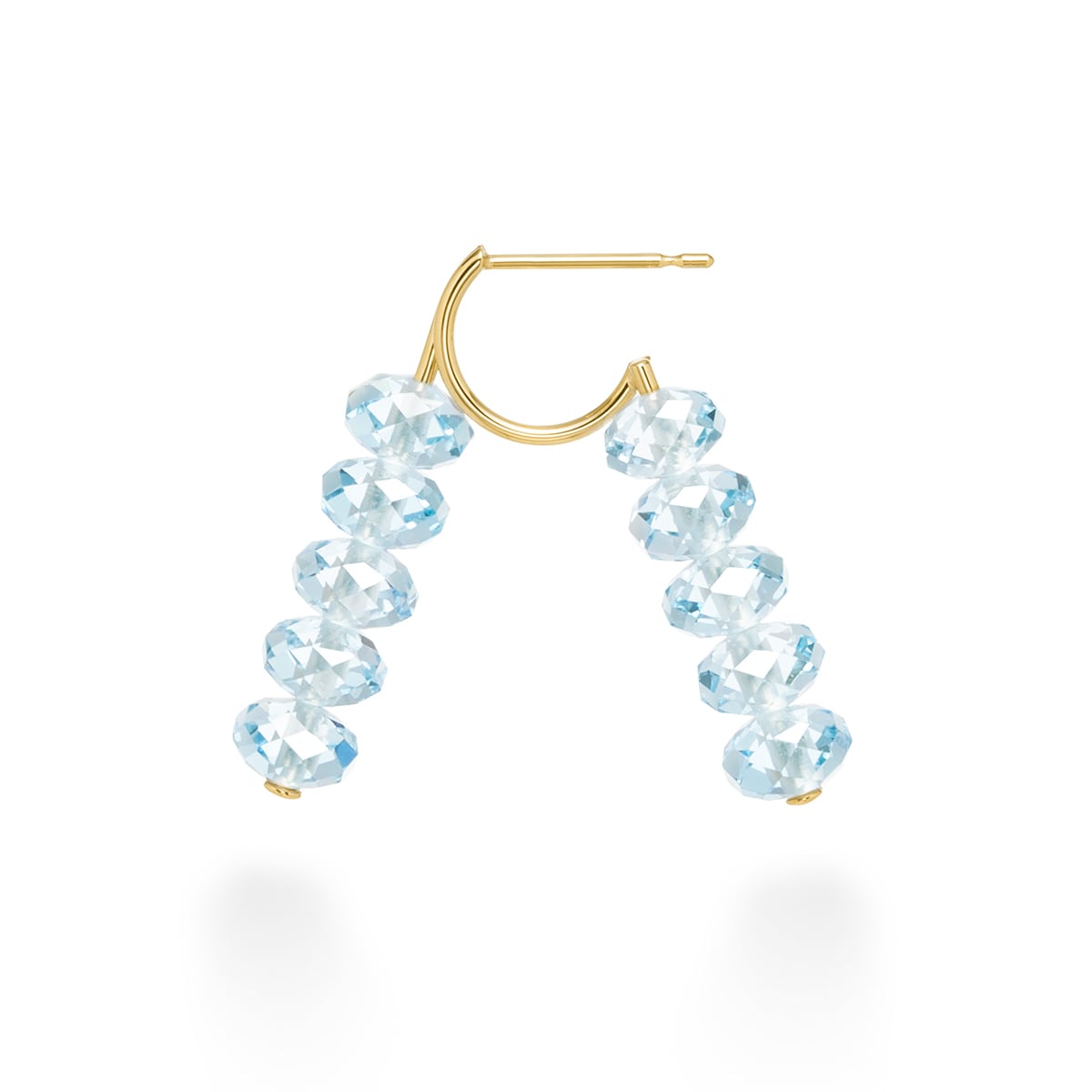 アーカースプリングシークイン（ブルートパーズ） ピアス | AHKAH