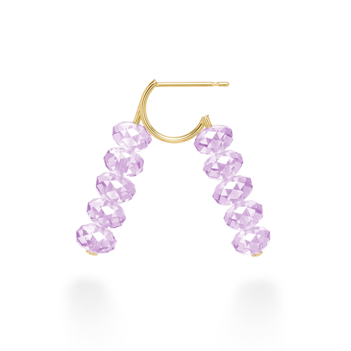 アーカースプリングシークイン（アメジスト） ピアス | AHKAH