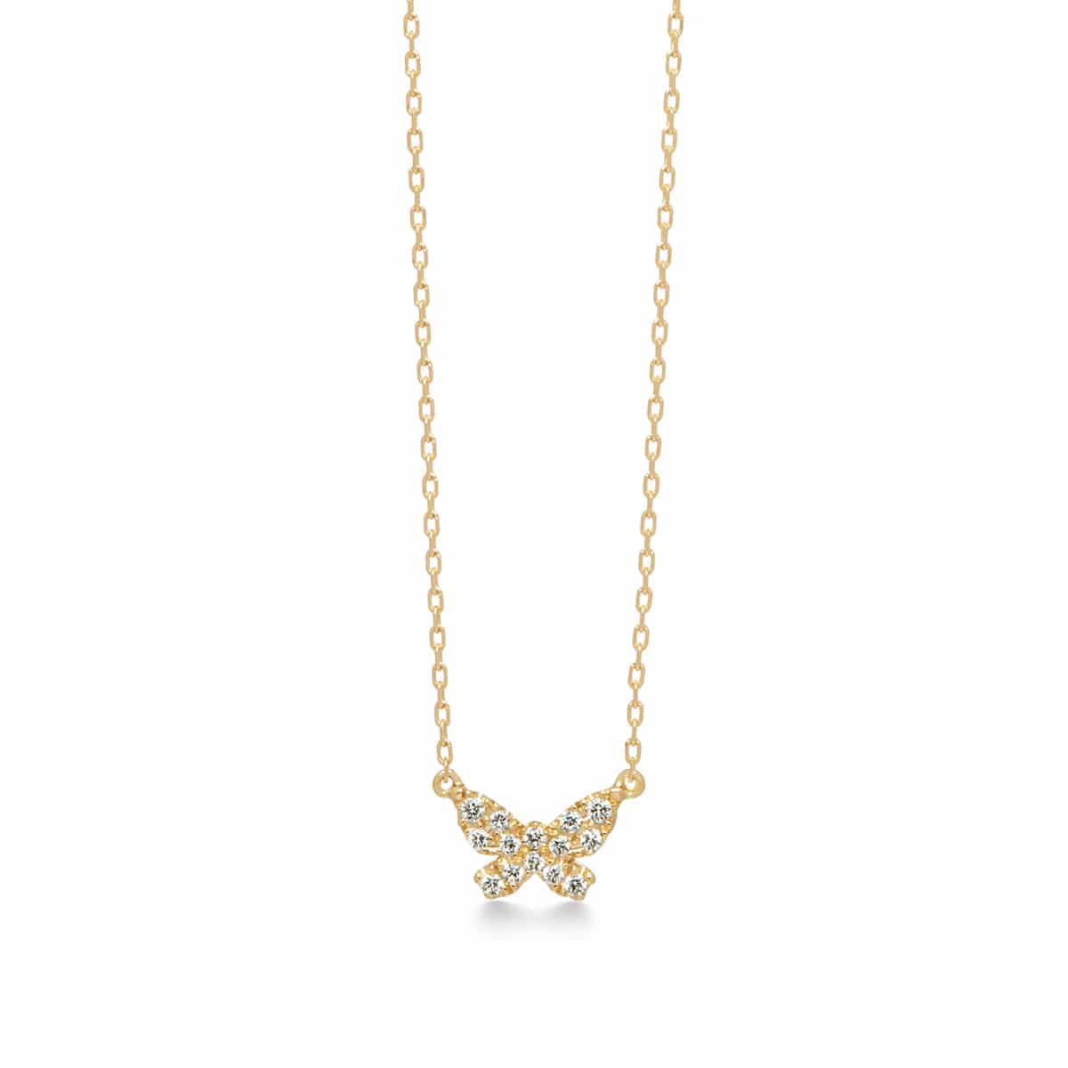 バタフライパヴェ ネックレス | AHKAH / アーカー | 【公式