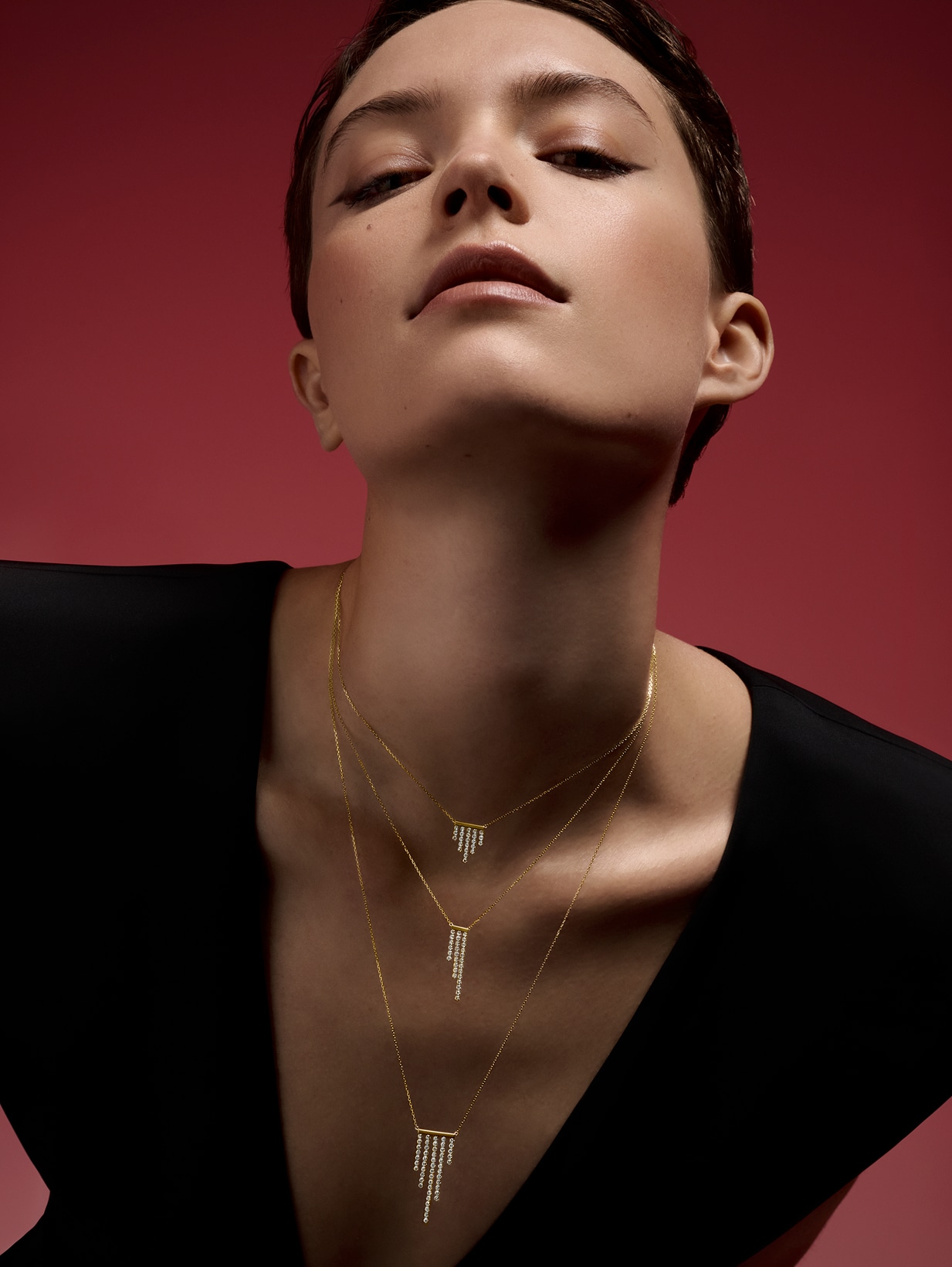 シャンデリアラリエット ネックレス | AHKAH / アーカー | 【公式