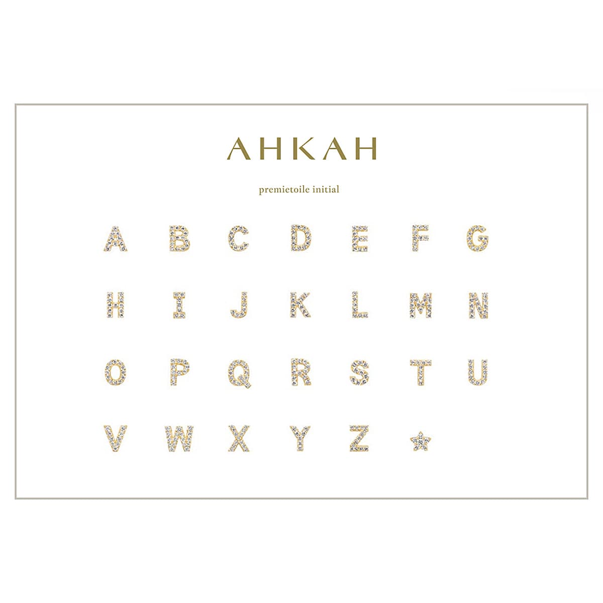 プルミエトワールイニシャル （R） ネックレス | AHKAH / アーカー