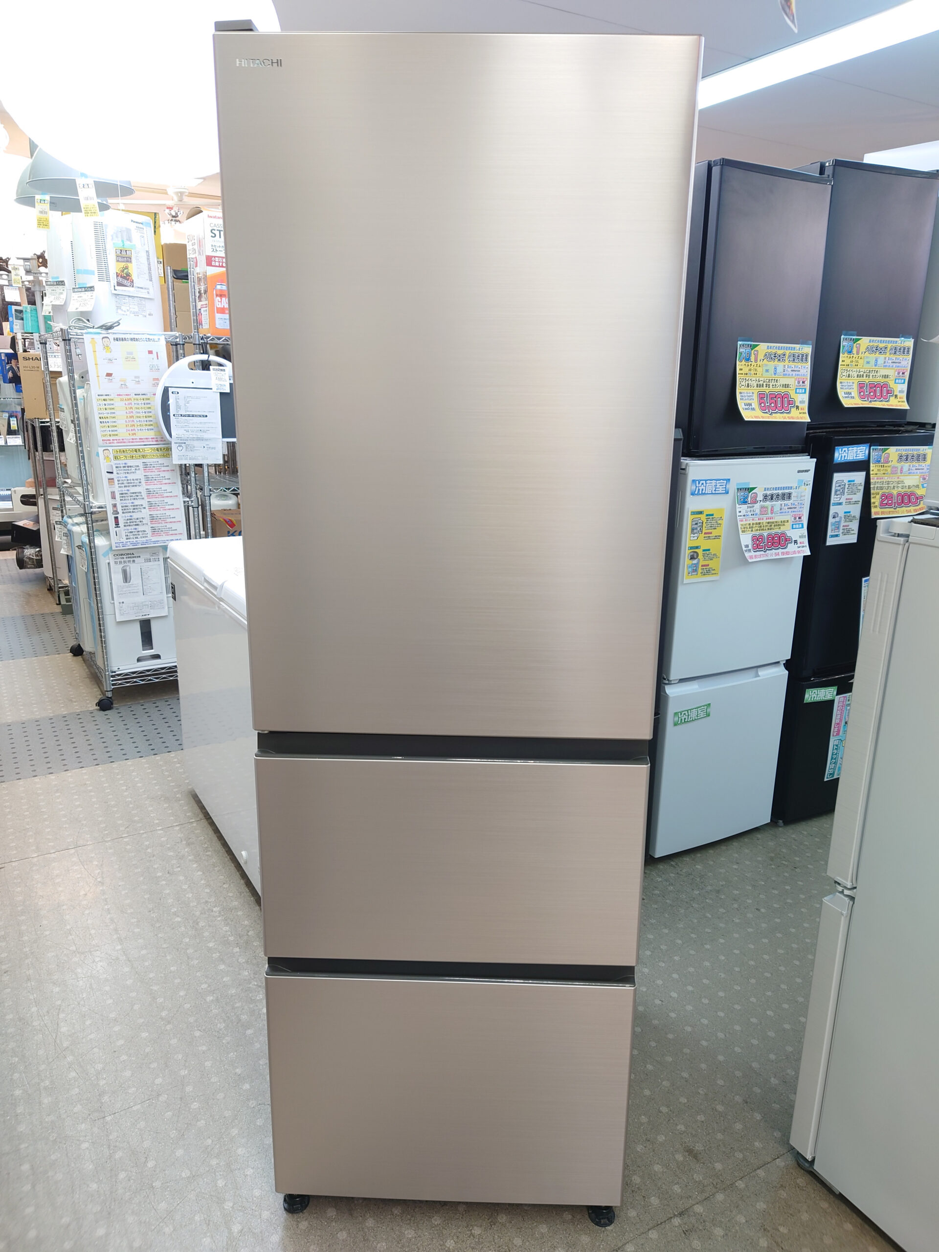 送料込‼激安‼】日立製 415L 5ドア冷蔵庫 家族サイズ 400L以上 HITACHI