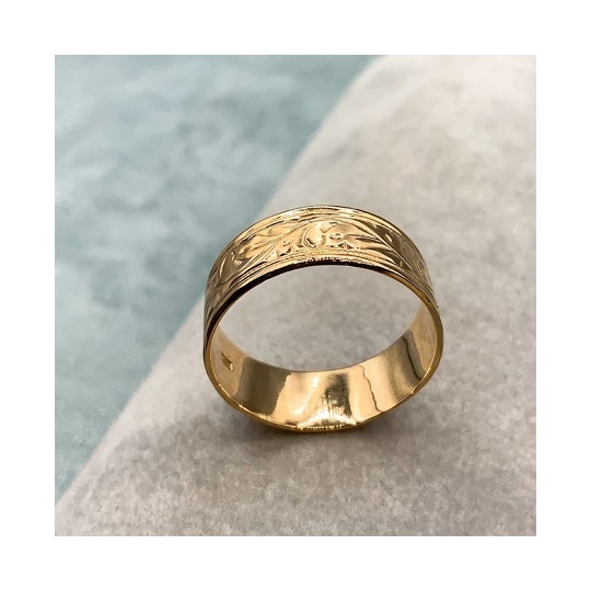 K18 Mens Ladies leaf design Ring 品番kr-59 メンズ レディース 男女