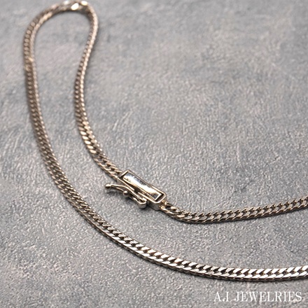 Pt850 プラチナ 6面 ダブル 10g 喜平 ネックレス 45cm 喜平ネックレス