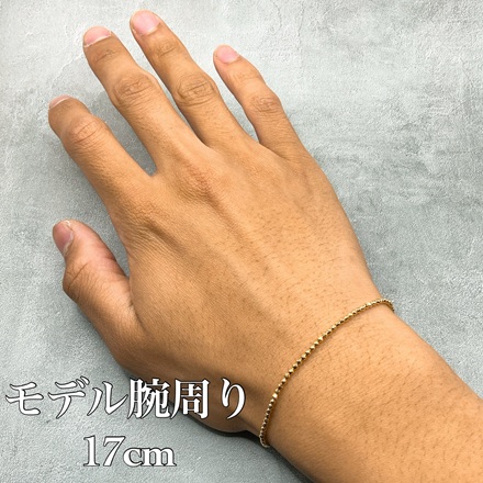 k18 18金 2mmシャンデリア ブレスレット 18センチ / k18 2mm