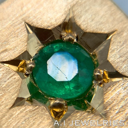 18金 エメラルド 印台 リング 商品詳細│A.I JEWELRIES｜K18・プラチナ