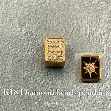 18金 ダイヤモンド ビーズ ペンダント 最小 商品詳細│A.I JEWELRIES