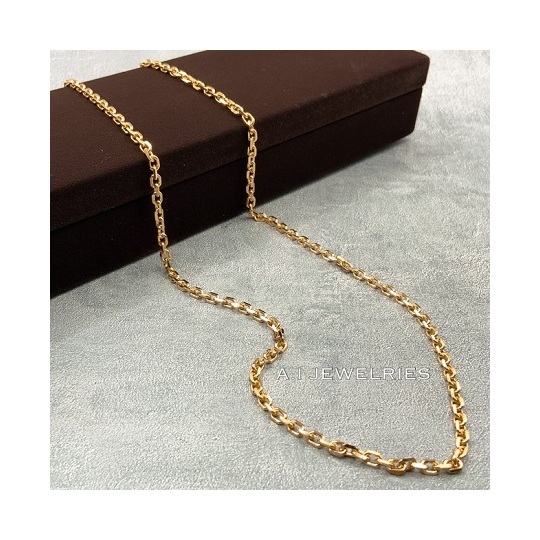 k18 18金 アズキ ネックレス 0.93φ 50cm / k18 azuki necklace 0.93φ