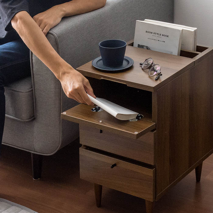 ベッドサイドチェスト ARAIN〔アライン〕 本体完成品 コンパクト 収納