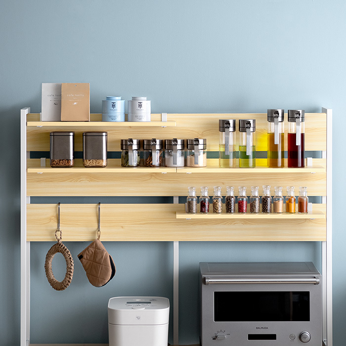 ゴミ箱収納キッチンカウンター emery(エメリー) 120cm幅 ハイタイプ