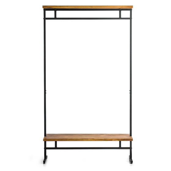 ヴィンテージウッドハンガーラック Lewis〔ルイス〕90cm幅ワイドタイプ