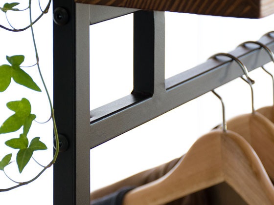 ヴィンテージウッドハンガーラック Lewis〔ルイス〕90cm幅ワイドタイプ