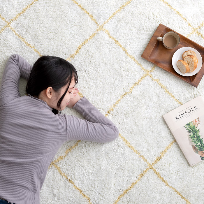 ベニワレン風モロッカンデザインラグ 200×250cm | 家具・インテリア