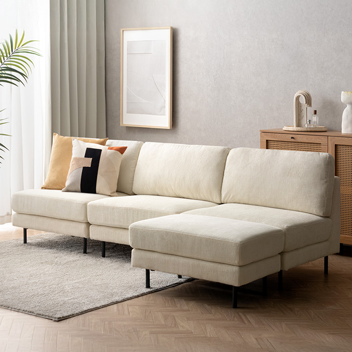 組み合わせ自由 ユニットソファ オットマンセット Mandy | 家具