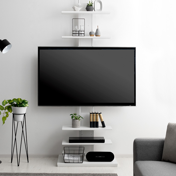 壁掛け風つっぱりテレビスタンド MOLLY(モリー) ワイドタイプ | 家具