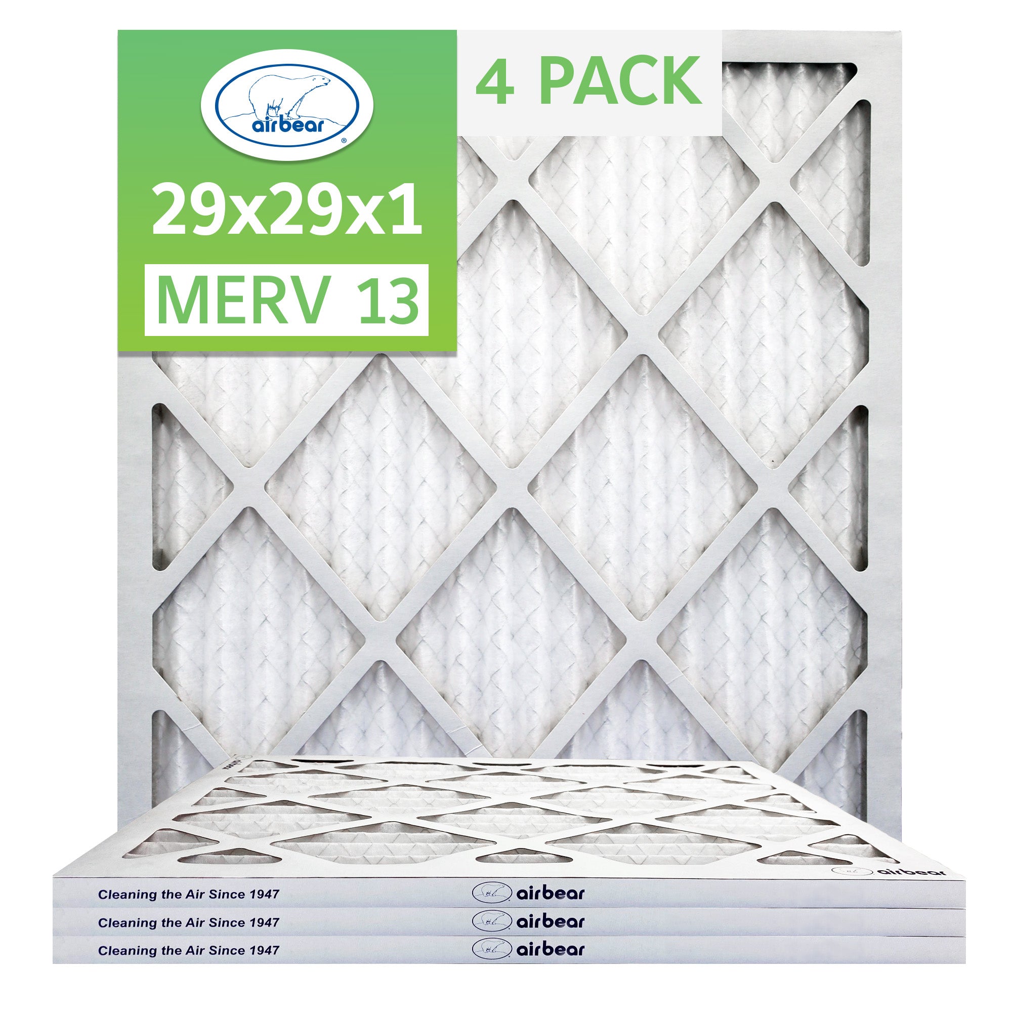 29x29x1 Air Bear Pleated Filters - Air Bear