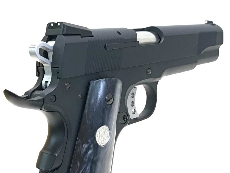WA] SCW S&W SW1911 ブラック ガスブローバック グリップカスタム