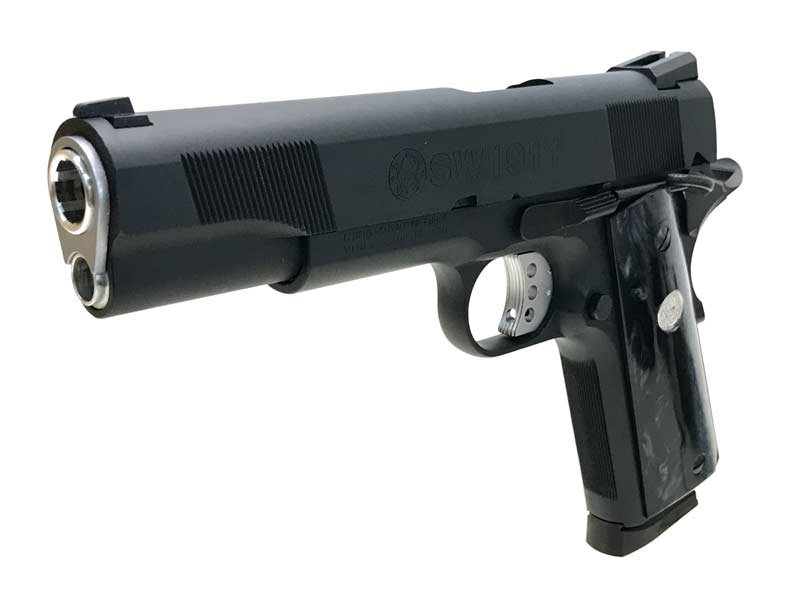 WA] SCW S&W SW1911 ブラック ガスブローバック グリップカスタム
