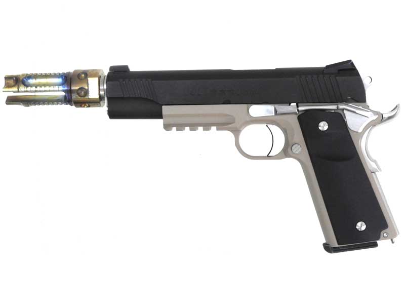 東京マルイ M45A1 ブラックガバメント 蓄光弾カスタムとM1911A1 東京