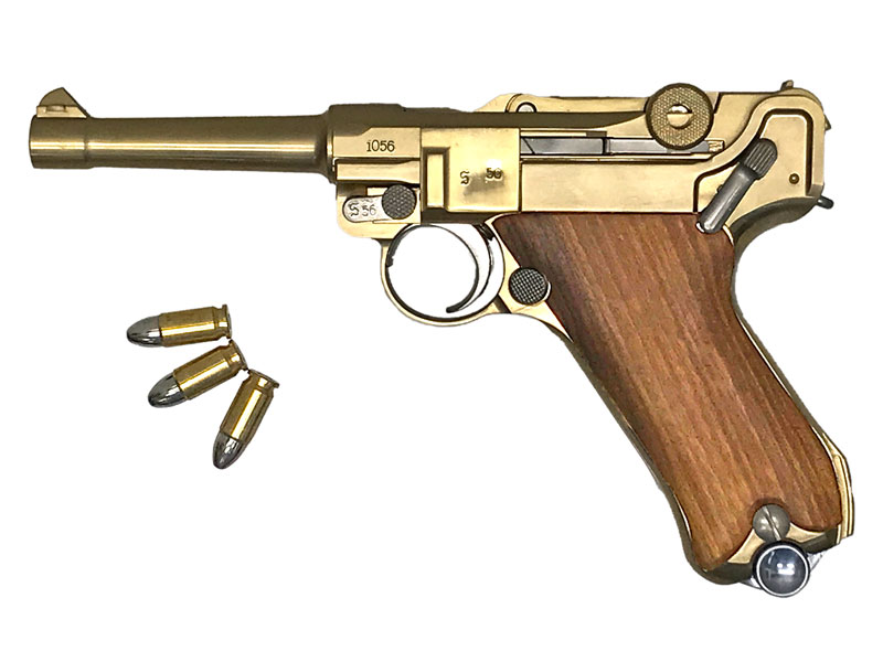 マルシン] ルガー P08 4インチ Parabellum 金属モデルガン 木製