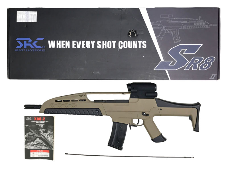 SRC] XM-8 電動ガン TANカラー SR8-2 (中古)の販売ページ｜エアガン.jp