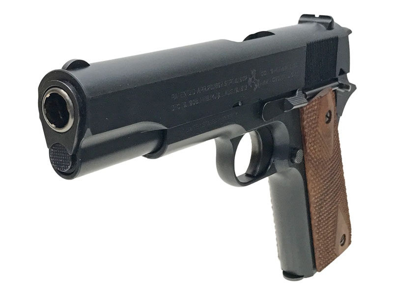 WA] コルトガバメント M1911 ブラックアーミー ガスブローバック 木製