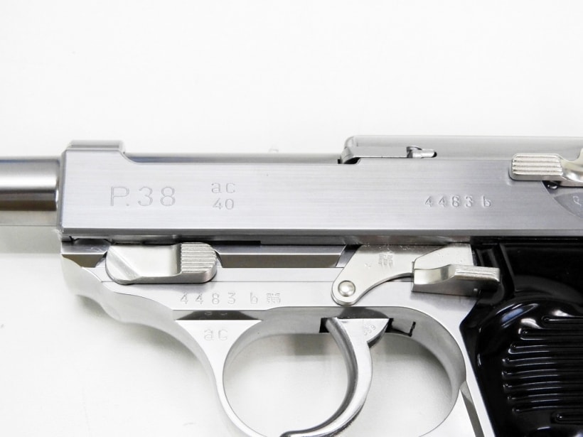 マルゼン] ワルサーP38 シルバー ブルーパッケージ ガスブローバック