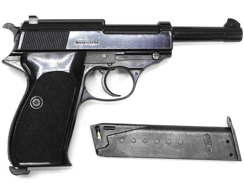 WA] ワルサーP38 コマーシャルモデル 固定ガスガン ブラック (中古)の