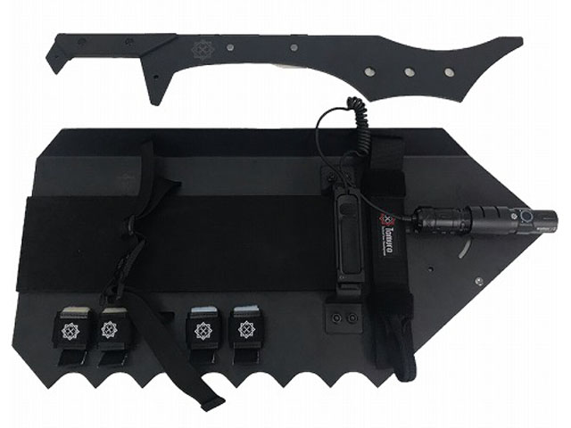 田村装備開発] 守護臣 ブラック OLIGHTライト/止血帯/抗束帯 付属 豪華