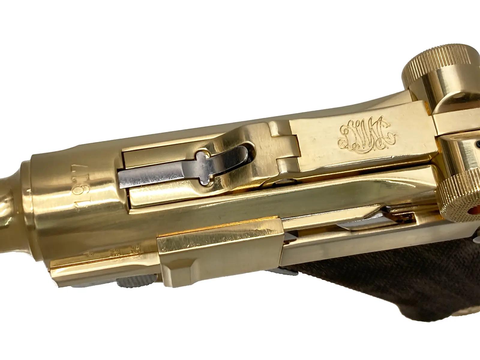 マルシン] ルガー P08 6インチ Marine 【チェッカー木製グリップ仕様