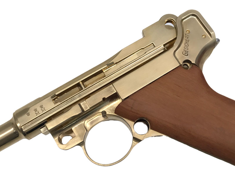 訳アリ】マルシン ルガー P-08 6inch モデルガン 22KGP SMG 訳アリ