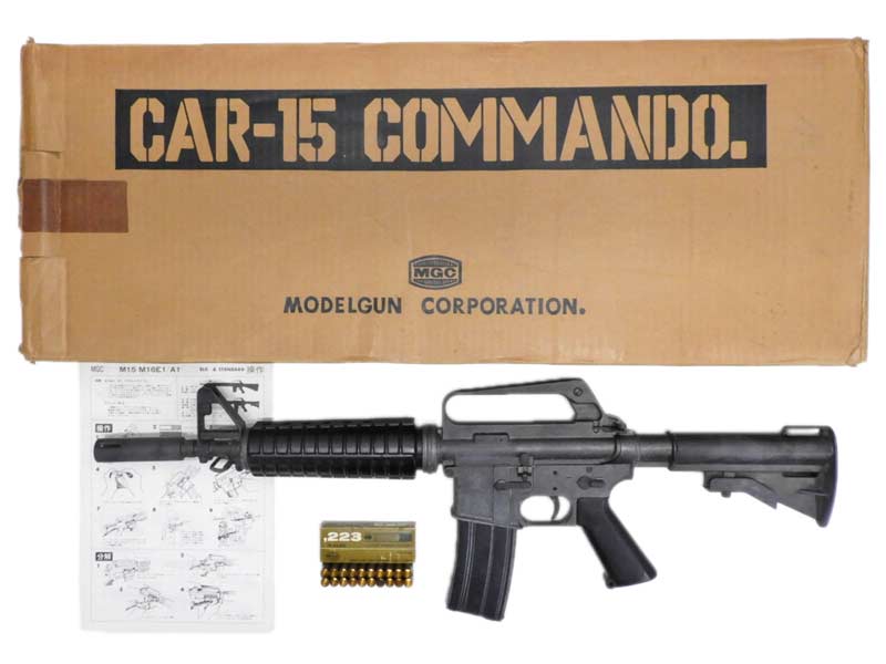 MGC] CAR-15 コマンド SMG 金属モデルガン 全体錆 マガジンスプリング
