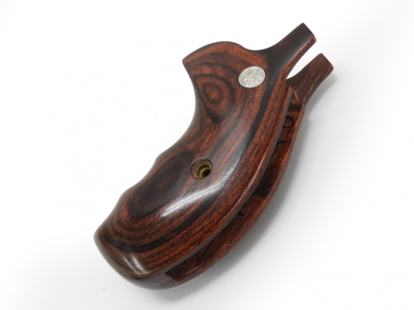 アルタモント] S&W Kフレーム用 木製グリップ ラウンドバット