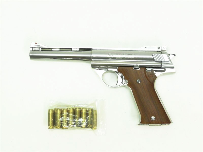 MGC] 44オートマグ .44マグナム AMP-180 ニッケル シルバーモデル 木製