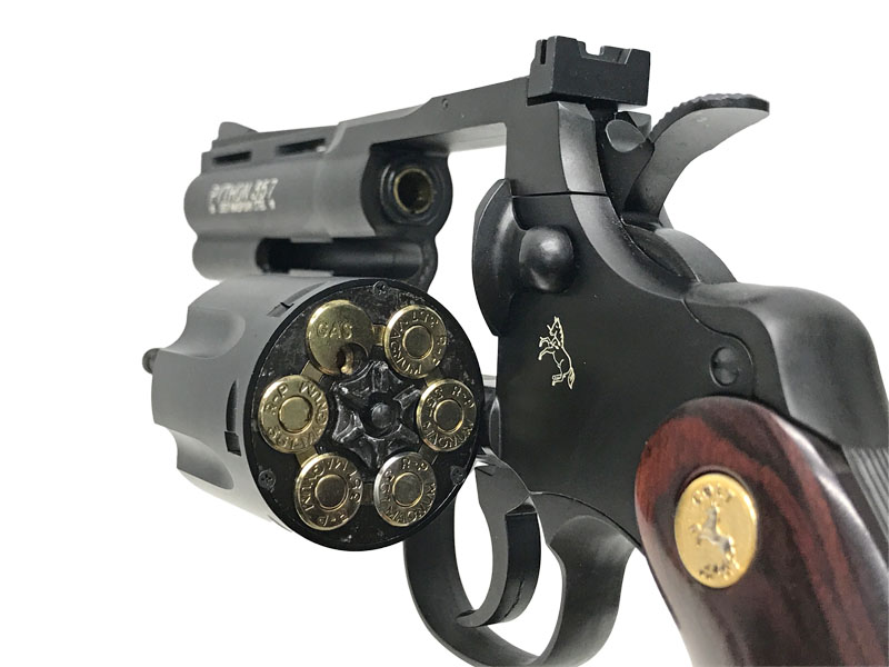 タナカ] コルト パイソン 357マグナム 4インチ Rモデル HW ガス