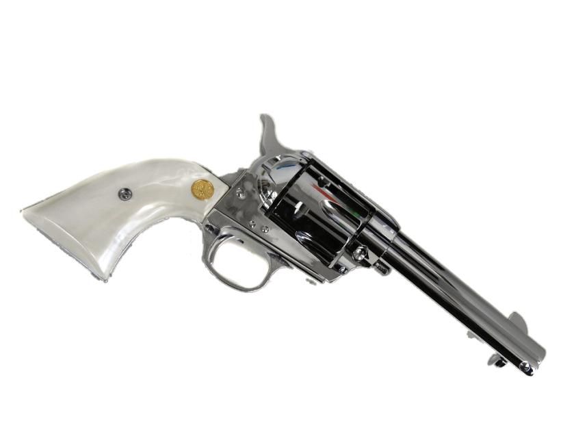 HWS] コルトSAA.45 シビリアン オールシルバー 発火モデルガン (未発火