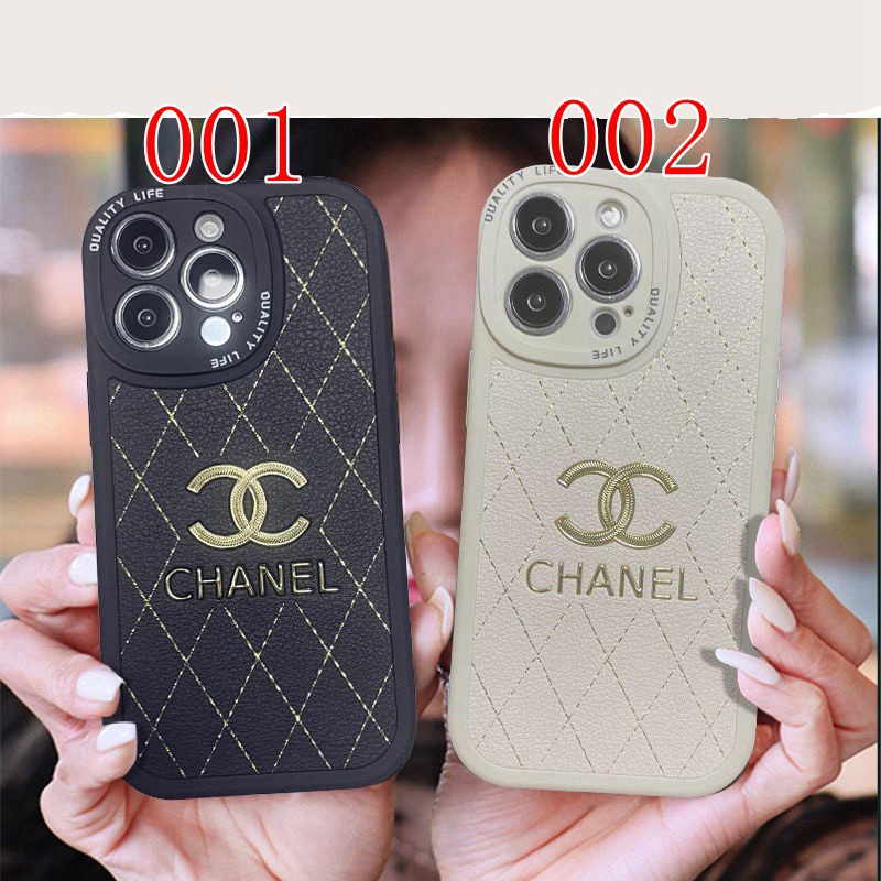 ブランド Chanel シャネルアイフォン14proケース ホワイト ブラック