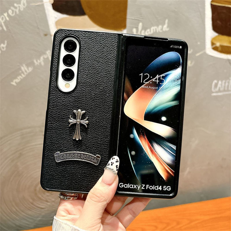 クロムハーツ Chrome Hearts galaxy zflip4 5 6 7ケース高品質 galaxy